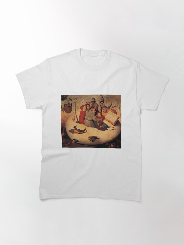 Alternate view of Concert in the Egg Painting by Hieronymus Bosch Classic T-Shirt