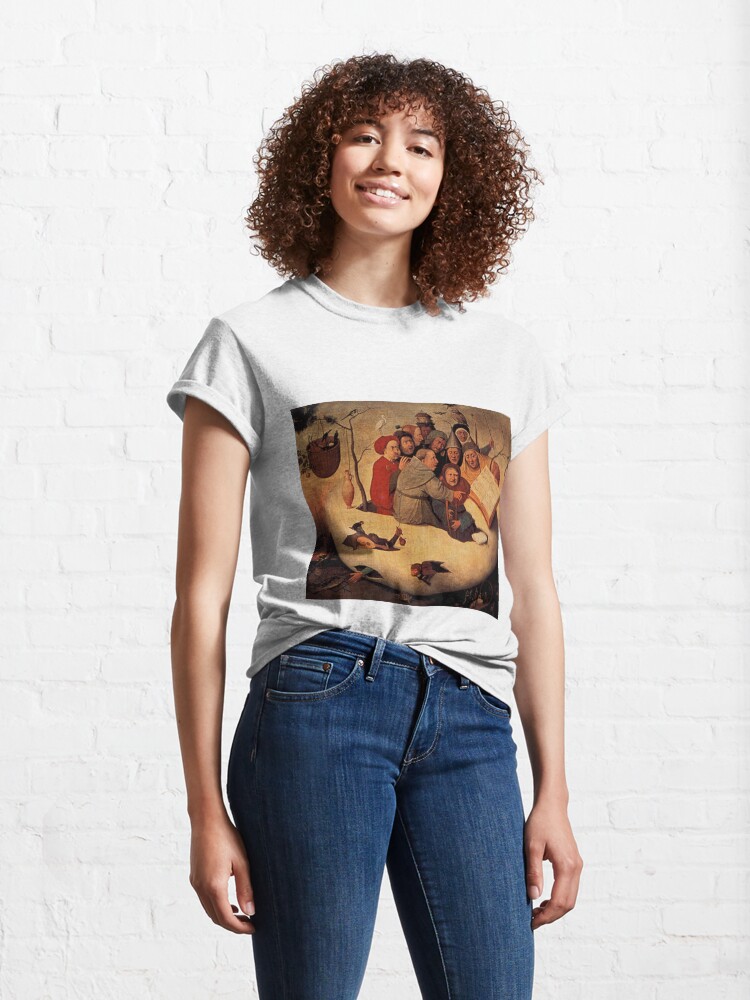 Alternate view of Concert in the Egg Painting by Hieronymus Bosch Classic T-Shirt