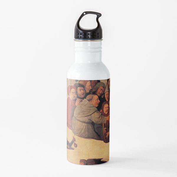 Concert in the Egg Painting by Hieronymus Bosch Water Bottle