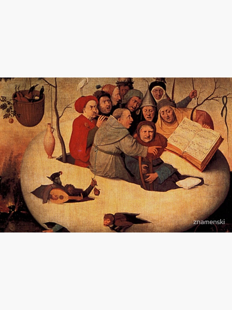 Concert in the Egg Painting by Hieronymus Bosch by znamenski