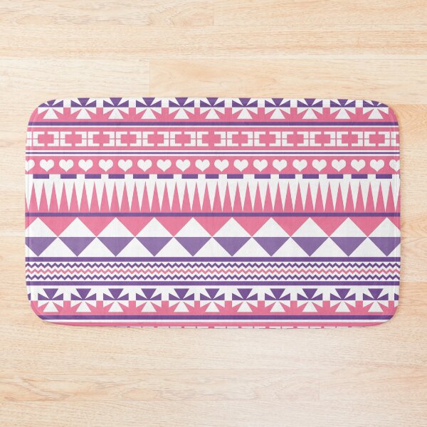 Item preview, Retro Pink Purple Aztec Pattern designed and sold by frittata.
