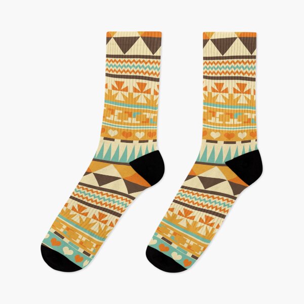 Item preview, Retro Colors Aztec Pattern Print designed and sold by frittata.