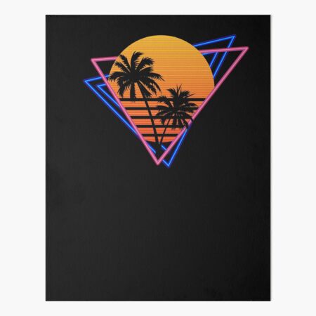 Bongo Sleevelss black/neon palm tree print top Size Large
