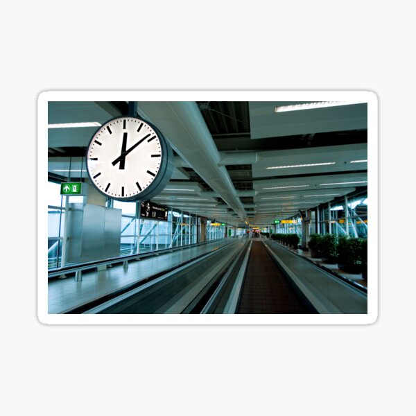 Departure Time 12:20 Sticker