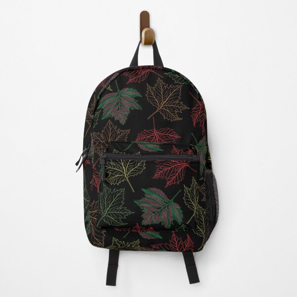 Item preview, Colorful outlined maple fall leaves pattern designed and sold by The Pattern Mill.