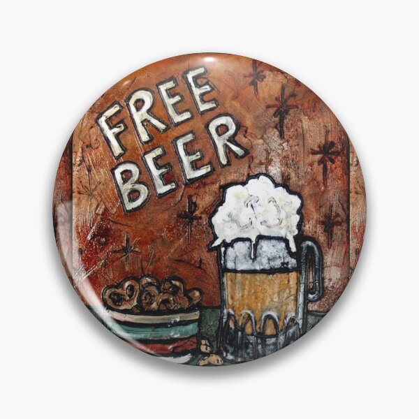 Item preview, Free Beer Tomorrow F/ unny Beer Art / Beer Sign / Pretzles / Funny Sign designed and sold by artenvironments.