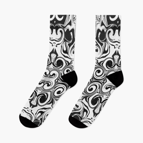 Item preview, Hidden Masks In Swirly Black Ink Pattern designed and sold by Zilpa’s Prints.