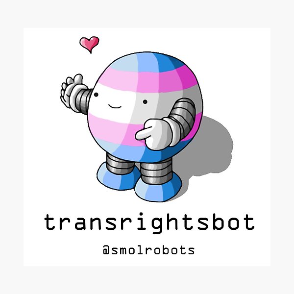 Item preview, Transrightsbot designed and sold by smolrobots.
