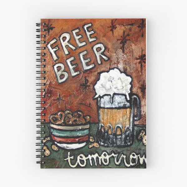 Item preview, Free Beer Tomorrow F/ unny Beer Art / Beer Sign / Pretzles / Funny Sign designed and sold by artenvironments.