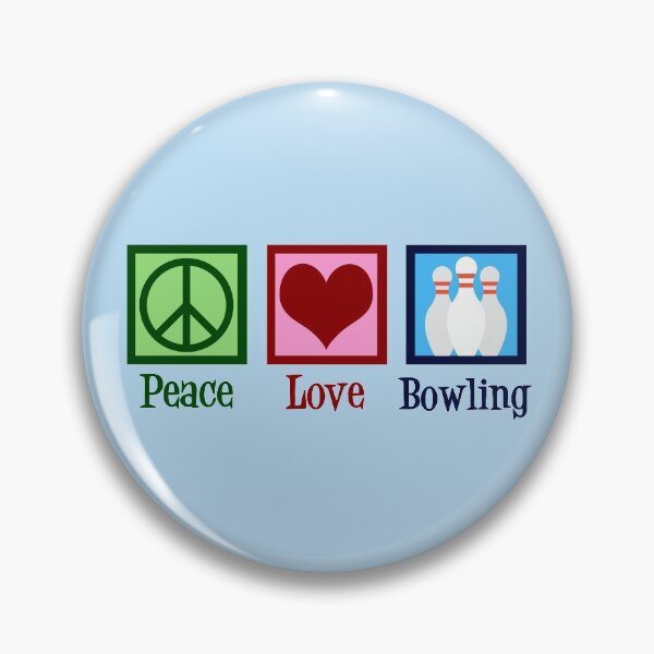 Item preview, Peace Love Bowling designed and sold by Epic Love Designs.