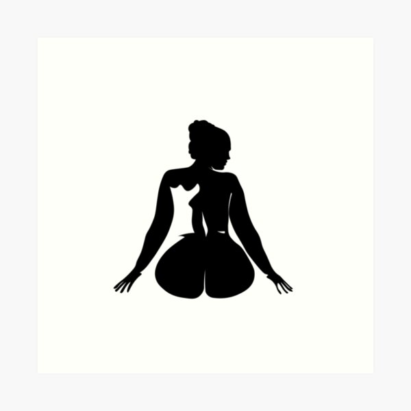 Curvy Woman Silhouette V Art Print For Sale By Letid Redbubble 1752