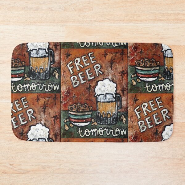 Item preview, Free Beer Tomorrow F/ unny Beer Art / Beer Sign / Pretzles / Funny Sign designed and sold by artenvironments.