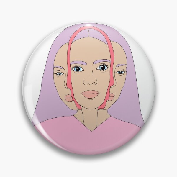 Item preview, split face pastel designed and sold by cool stickerz.
