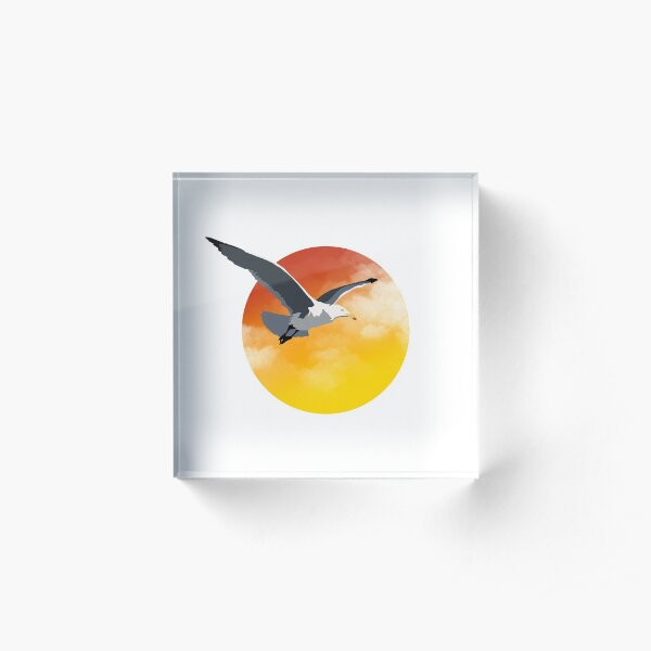 Seagulls n Sunsets Acrylic Block