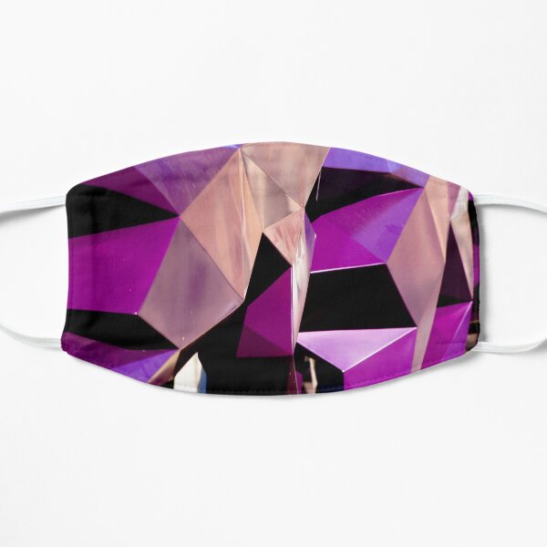 Abstract Geometric Purple Photograph Print Mask