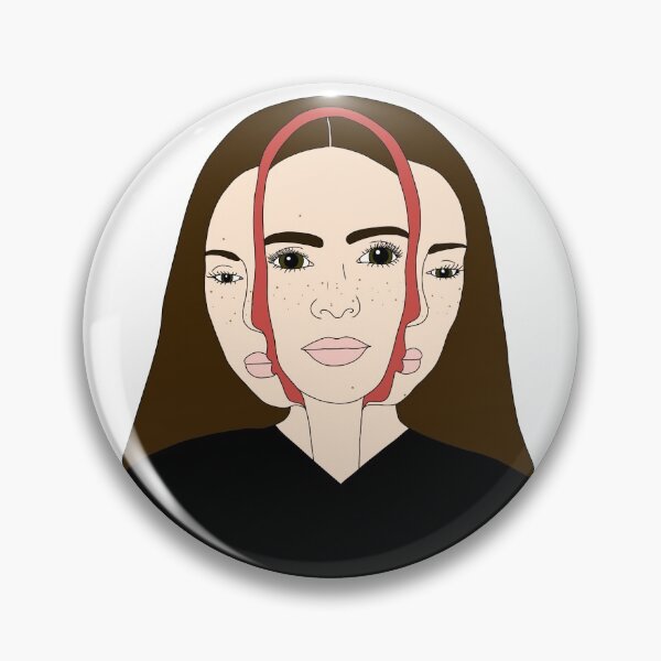 Item preview, freckled split face designed and sold by cool stickerz.