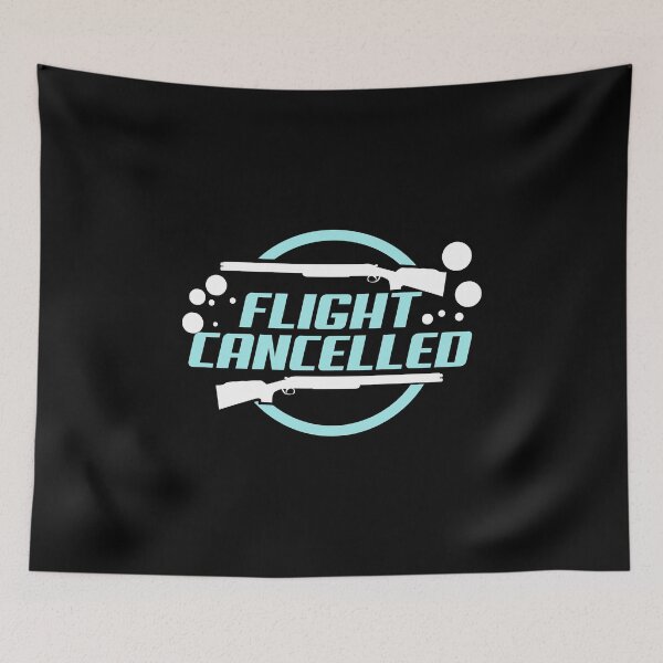 Item preview, Flight Cancelled Wurfscheibeschießen print für Tontaubenfans graphic designed and sold by AYDreamers.