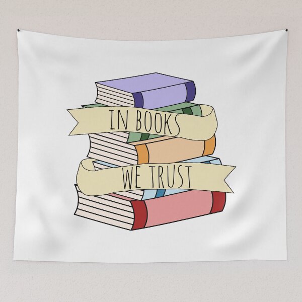 Item preview, in books we trust designed and sold by insertwittyname.