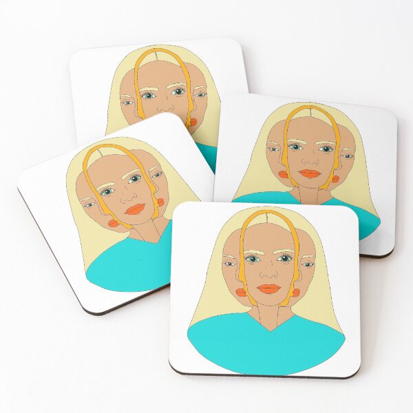 Item preview, blonde split face designed and sold by cool stickerz.