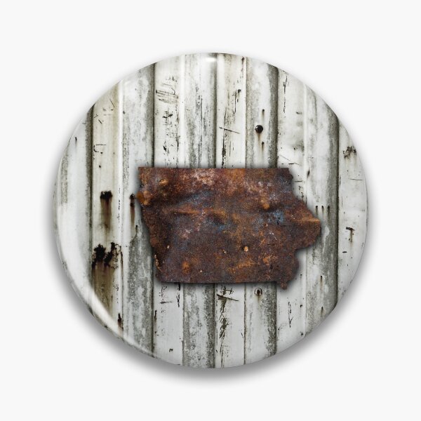 Item preview, Rusty Iowa State Shape designed and sold by Jared Davies.