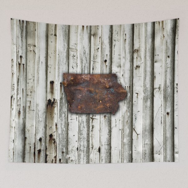 Item preview, Rusty Iowa State Shape designed and sold by Jared Davies.