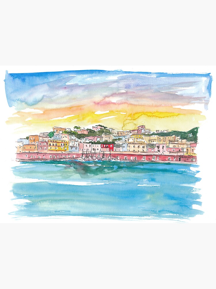 Thumbnail 3 of 3, Sticker, Ponza Pontine Island Romantic in Italy designed and sold by artshop77.