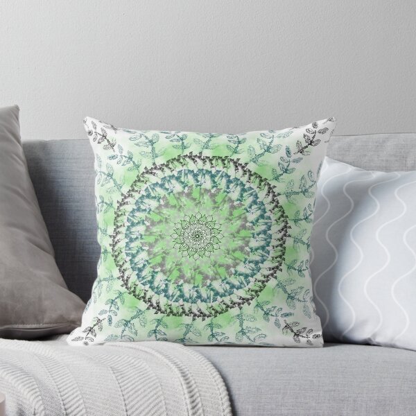 Item preview, Tie and Dye Light Green Mandala Pattern designed and sold by Malha Malha.