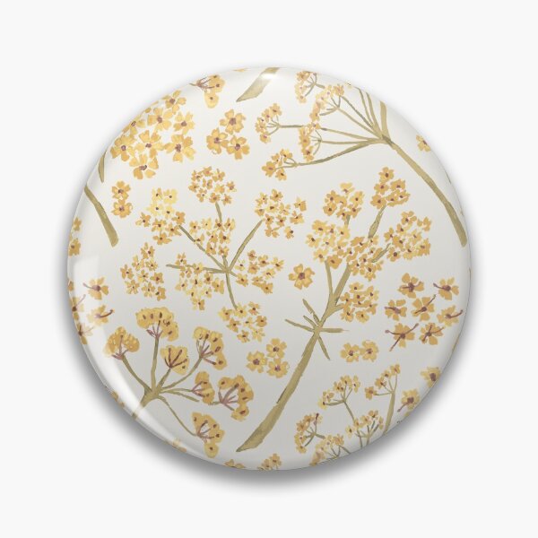 Item preview, Yellow & Green Watercolor Stem Caraway Floral Pattern designed and sold by StudioPosies.