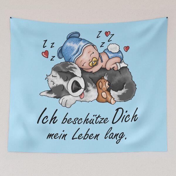 Item preview, Dog with baby i protect you designed and sold by ARTemyzz.