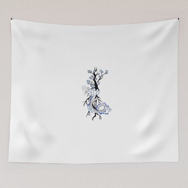 Item preview, Dragon Flower (blue) designed and sold by Annaika Khoday.