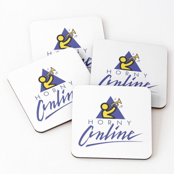 Item preview, Funny Self Deprecating Logo - Horny Online  designed and sold by ctkrstudio.