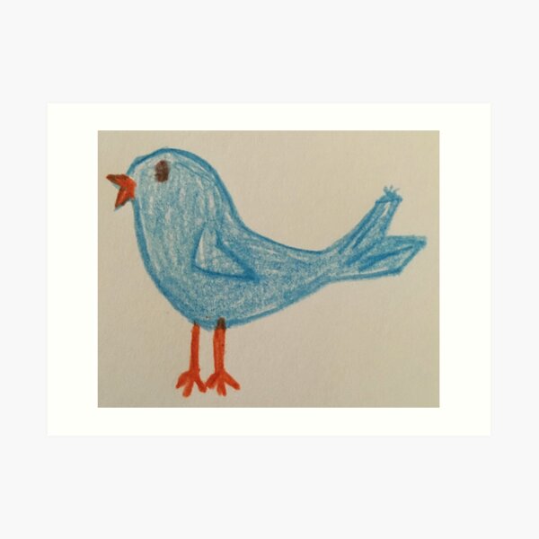 Bluebird of Happiness Art Print