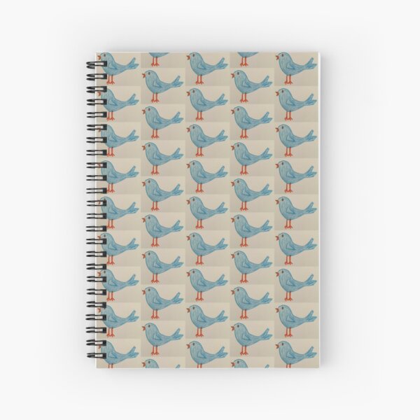 Bluebird of Happiness Spiral Notebook