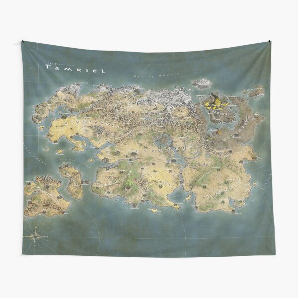 Tamriel Map Tapestry