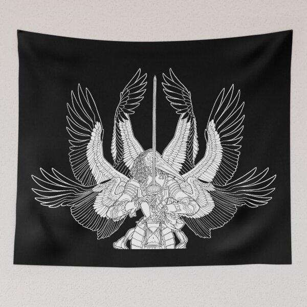 Item preview, Baroque Winged Memento Mori (Black & White) designed and sold by siggiko.