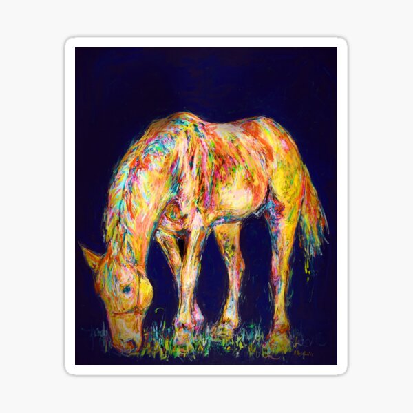 Ein buntes Pferd Sticker