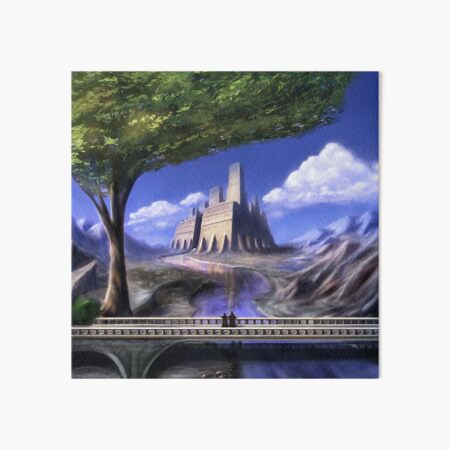 Item preview, Fantasy dreamy castle with tree and bridge designed and sold by Maks08.
