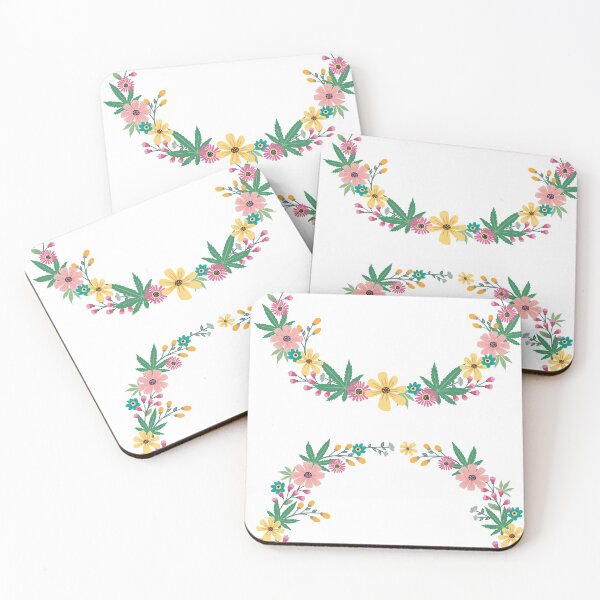 Item preview, Cannabis Weed Floral with Leaf designed and sold by PUFFYP.