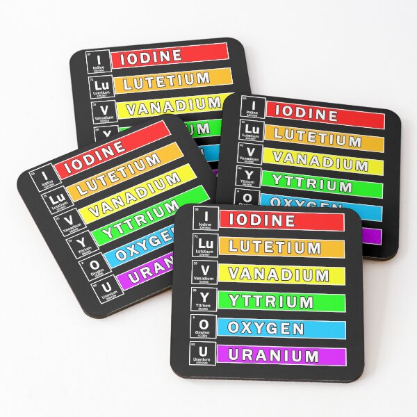 Item preview, Copy of I LOVE YOU chemical elements and LGBT flag colors designed and sold by patriotazx.