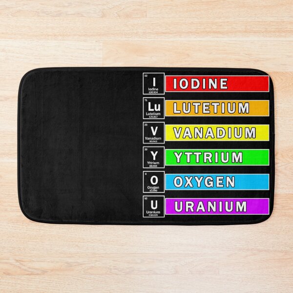Item preview, Copy of I LOVE YOU chemical elements and LGBT flag colors designed and sold by patriotazx.