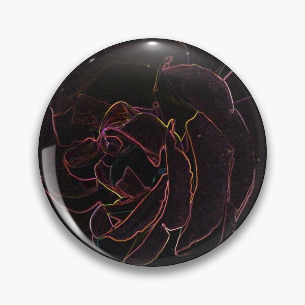 Item preview, Large Rose Black And Neon Effect designed and sold by WildandDivine.
