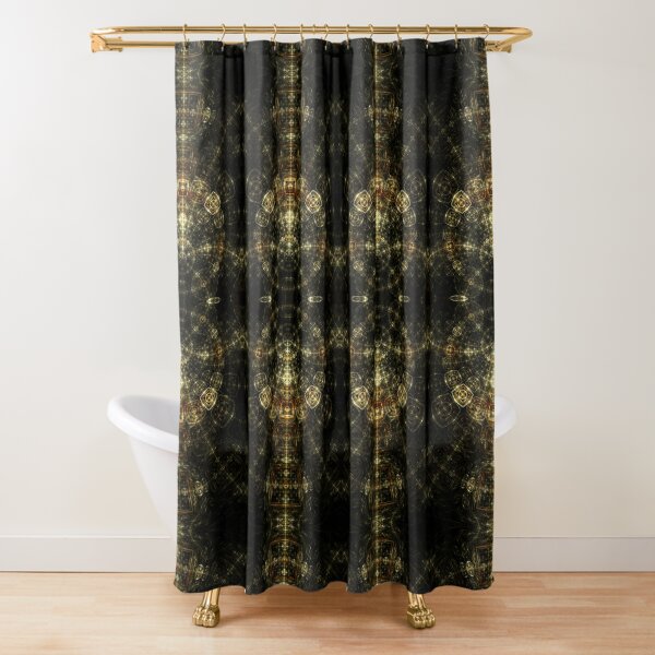 Matrix - Abstract Fractal Artwork Shower Curtain