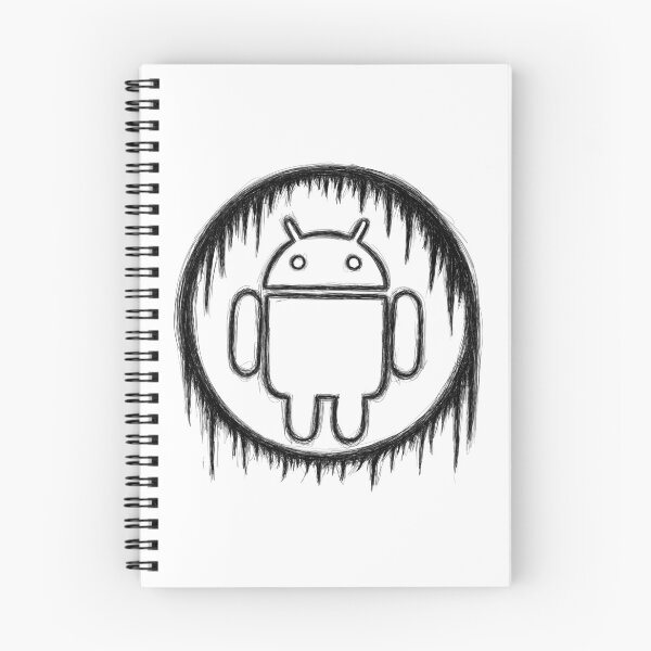 Item preview, Android logo digital painting sketch black outline designed and sold by sfantujimmy.