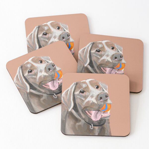 Item preview, dog w ball brown designed and sold by Chloecitron.