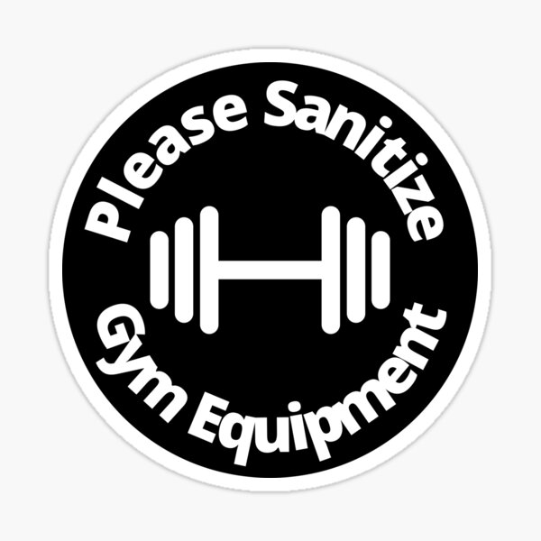 Artikel-Vorschau von Bitte Fitnessgeräte desinfizieren - Abgerundetes Schild, designt und verkauft von SocialShop.