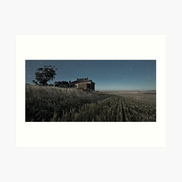 South Burra Homestead in Moonlight Art Print