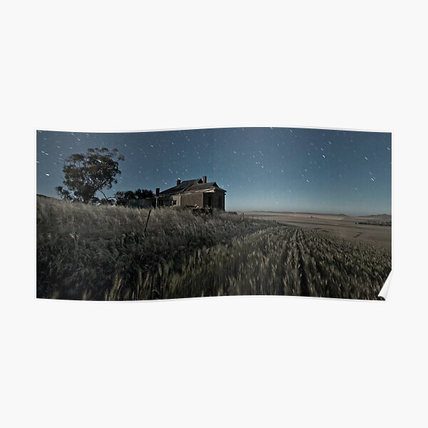 South Burra Homestead in Moonlight Poster