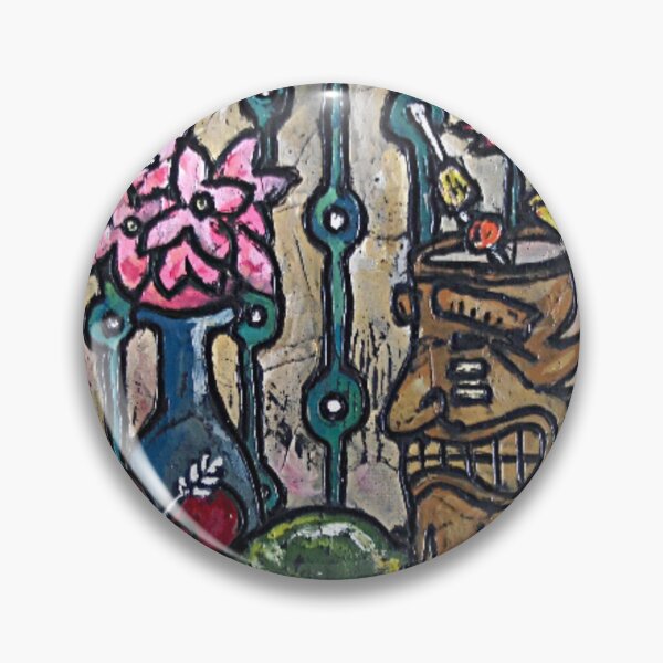 Item preview, Tiki Table / Tiki Tiki / Carved Art Print / Hawaii / Hibiscus / Fruity Drink / Retro / designed and sold by artenvironments.