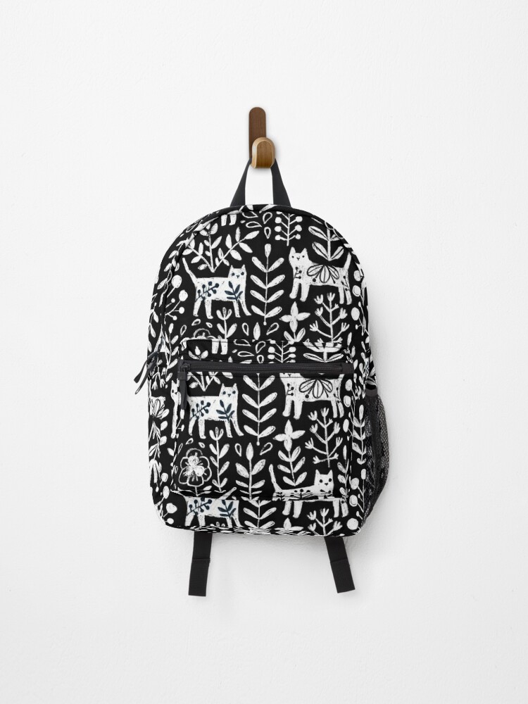 cute black and white backpacks