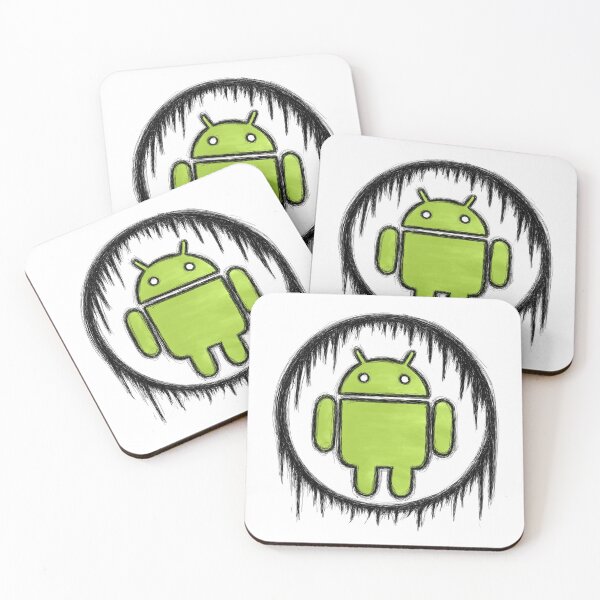 Item preview, Android logo digital painting sketch black outline with color designed and sold by sfantujimmy.